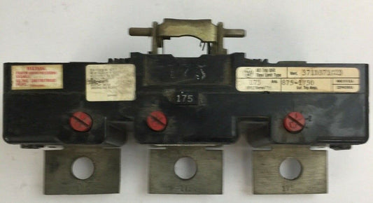 WESTINGHOUSE 371D371G23 AB TRIP UNIT TIME LIMIT TYPE 175AMP 3POLE 875-1750 INST