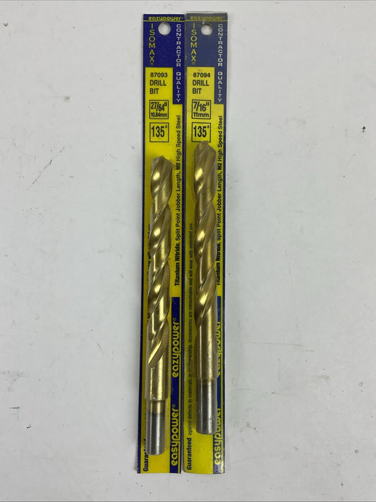 EAZYPOWER  135° ISOMAX DRILL BIT CONTRACTOR QUALITY 87093 27/64" & 87094 7/16"