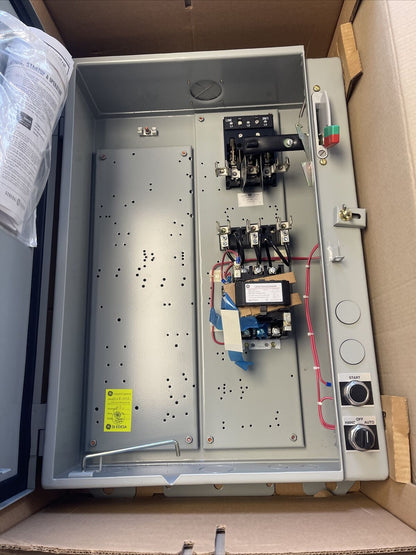 GE CR341D044CAB1AA PUMPING PLANT PANEL 460/480 LINE VOLT 460/575VAC 10HP FUSIBLE