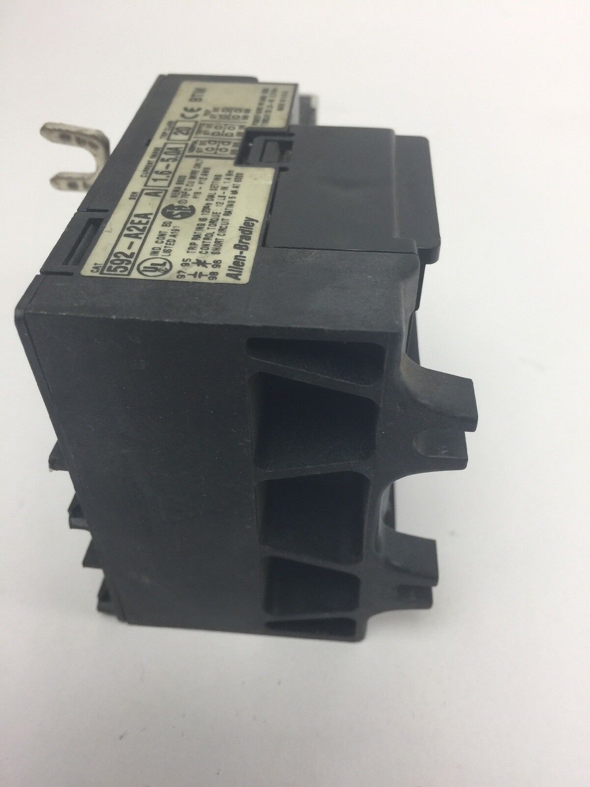ALLEN BRADELY 592-A2EA OVERLOAD RELAY SER A CURRENT RANGE 1.6-5.0A TRIP CLASS 20