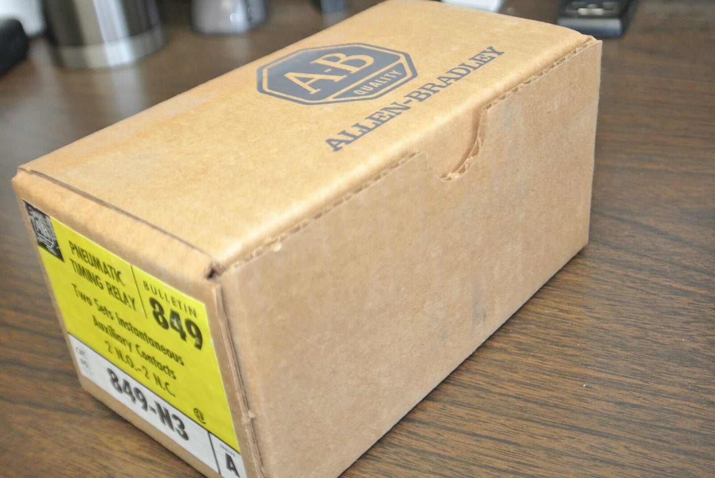 ALLEN-BRADLEY 849-N3 INSTANTANEOUS AUXILIARY CONTACTS TIMING RELAY / NEW SURPLUS