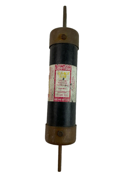 LITTELFUSE FLSR125 125A 600VAC TIME DELAY DUAL ELEMENT SLO BLO FUSE