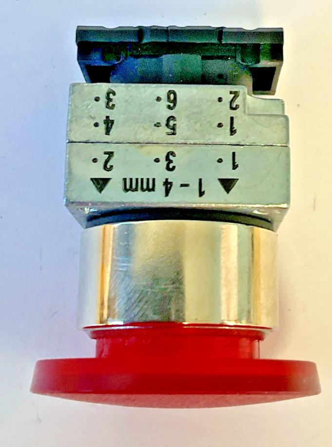 SIEMENS 3SB35 01-1GB61 MUSHROOM-SHAPED PUSHBUTTON