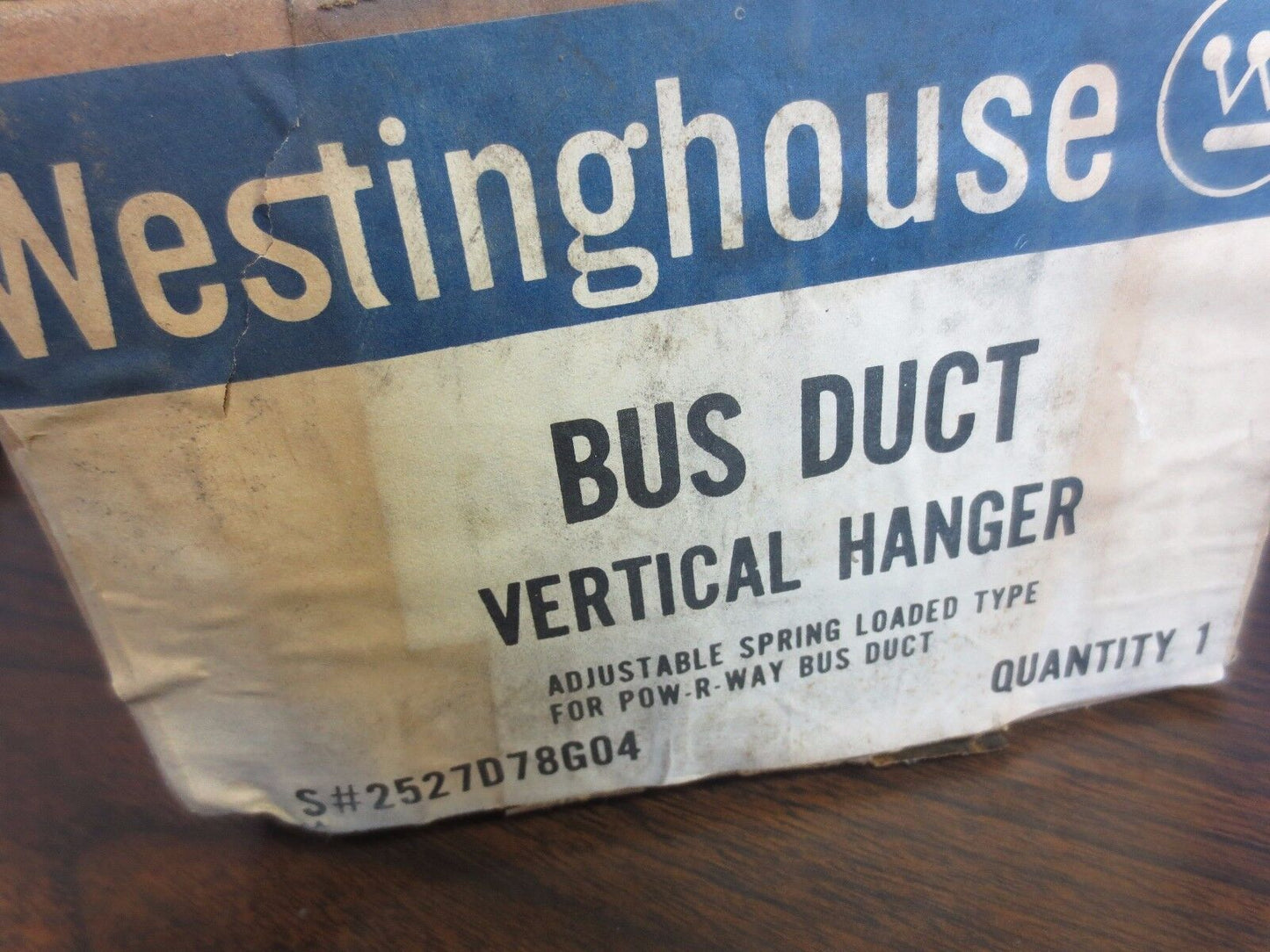 WESTINGHOUSE 2527D78G04 BUS DUCT VERTICAL HANGER, ADJUSTABLE