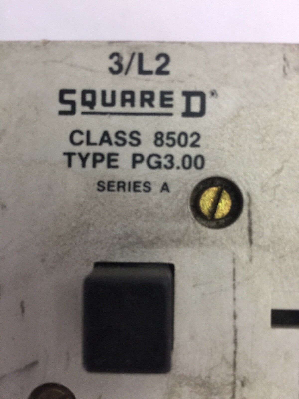 SQUARE D 8502 PG3.00 CONTACTOR 600VAC 100A 60HP 3 POLE 3 PHASE