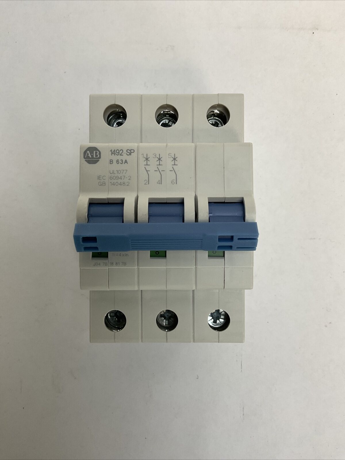 ALLEN BRADLEY 1492-SPM3B630 SER D SUPPLEMENTARY PROTECTOR 63A 480Y/277VAC
