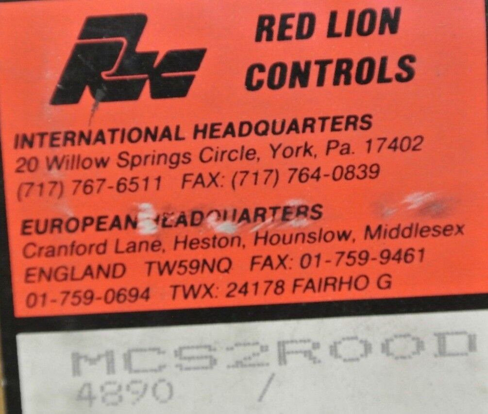 RED LION MCS2R00D MESSAGE CENTER / COUNTER / DISPLAY / NEW SURPLUS