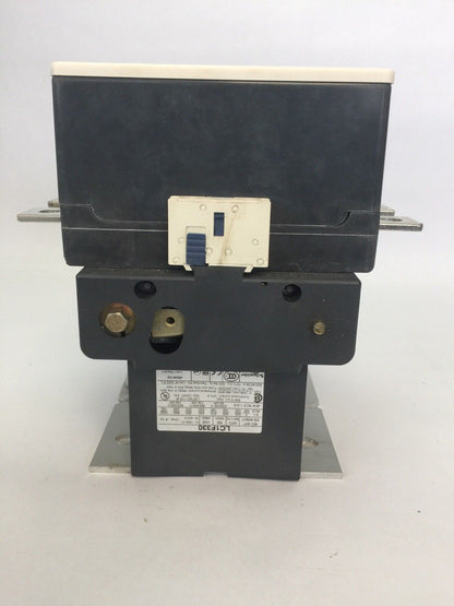 TELEMECANIQUE LC1F330 CONTACTOR 600VAC 250HP 370A LX1FH1102 110-115V 40-400HZ