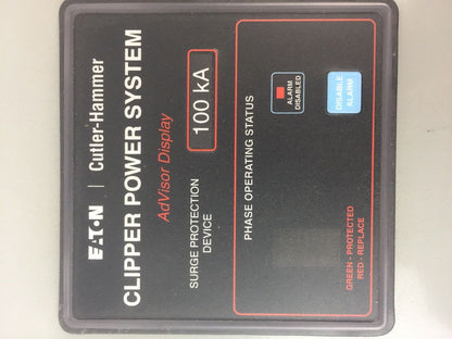 EATON CUTLER HAMMER CPS100480YSK CLIPPER POWER SYSTEM VISOR 480Y/277VAC 3PH