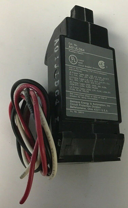 SIEMENS A01JLD64 AUXILIARY SWITCH