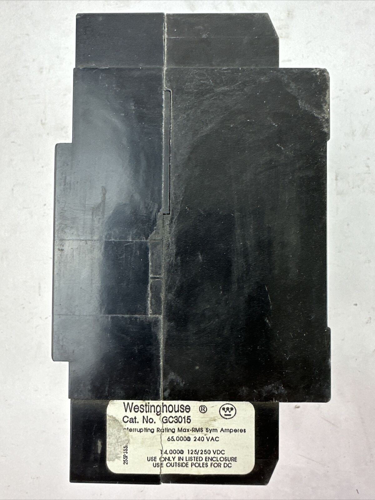 WESTINGHOUSE GC3015 CIRCUIT BREAKER 3POLE 15AMP 240VAC 125/250VDC
