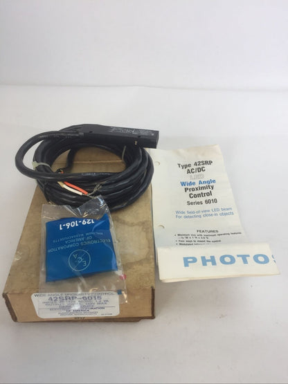 PHOTOSWITCH 42SRP-6015 WIDE ANGLE PROXIMITY CONTROL OUTPUT 300MA 132V INPUT