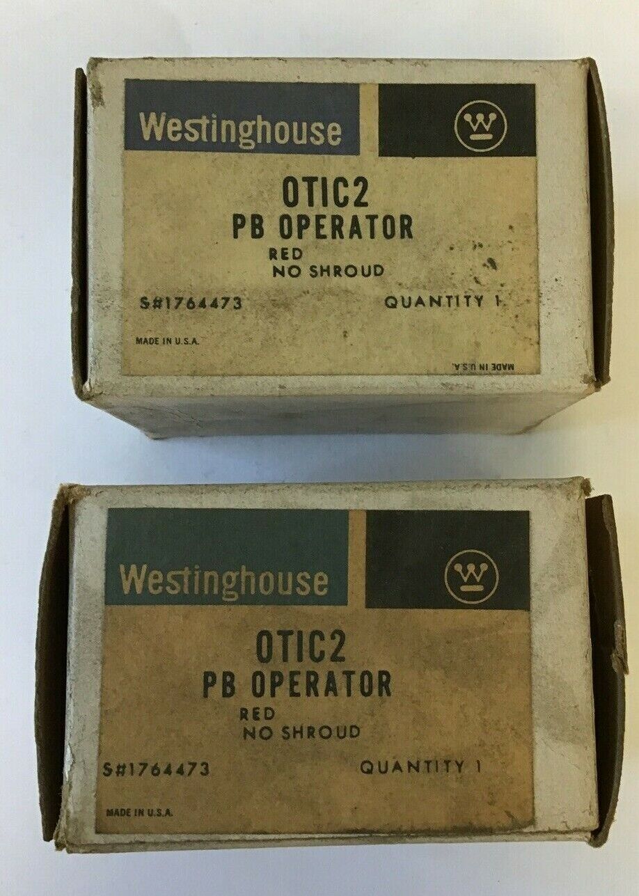 WESTINGHOUSE OTIC2 PUSHBUTTON OPERATOR RED NO SHROUD***LOTOF2***