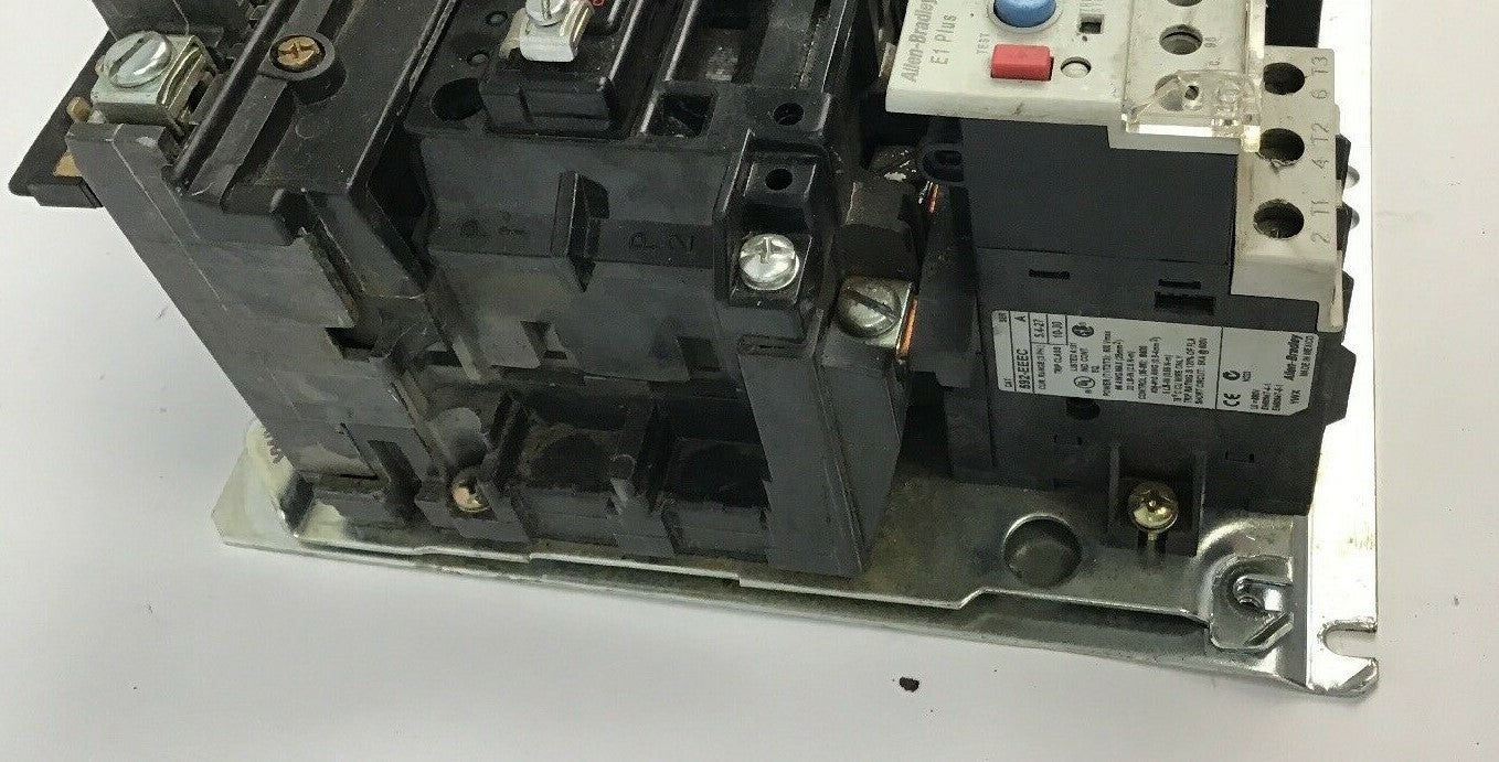 ALLEN BRADLEY 520E-BOD-A2G-A2G SIZE 1 REV STARTER 600VAC 27A 7.5HP COIL 120V