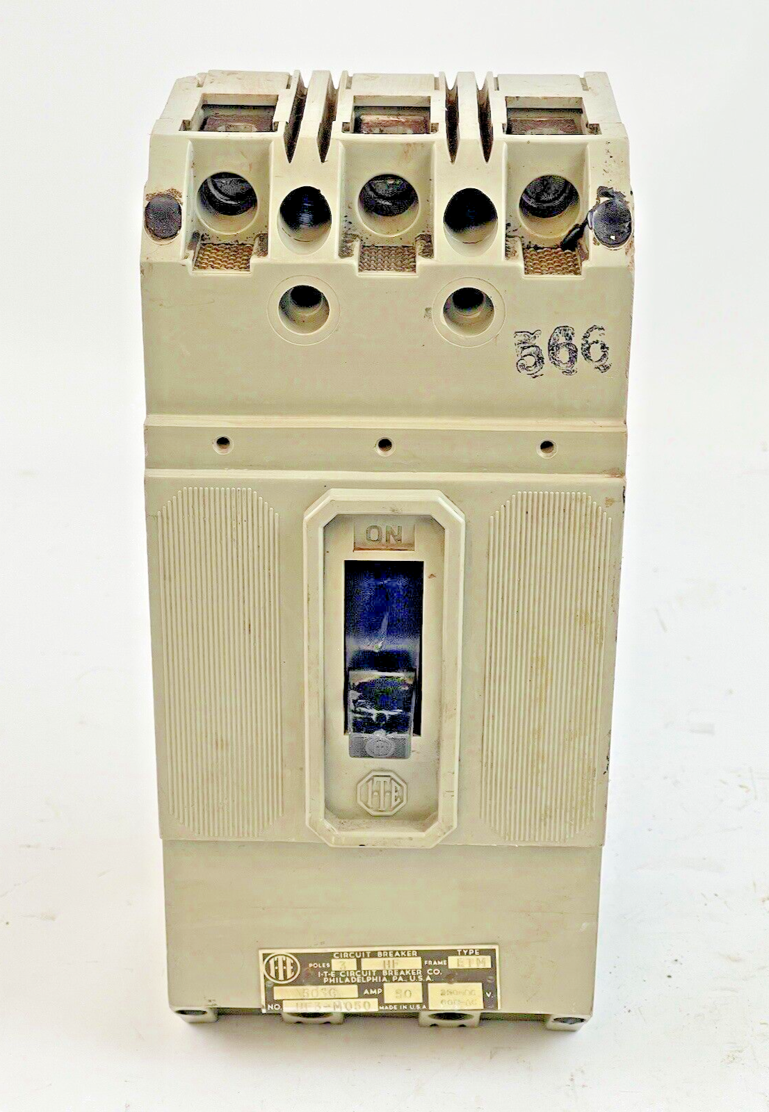 ITE / SIEMENS - HF3-M050 - CIRCUIT BREAKER - 50 AMP, 250 DC, 600 VAC, 3 POLE