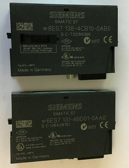 SIEMENS 6ES7 131-4BD01-0AA0 / SIEMENS 6ES7 138-4CB10-0AB0 OUTPUT MODULE