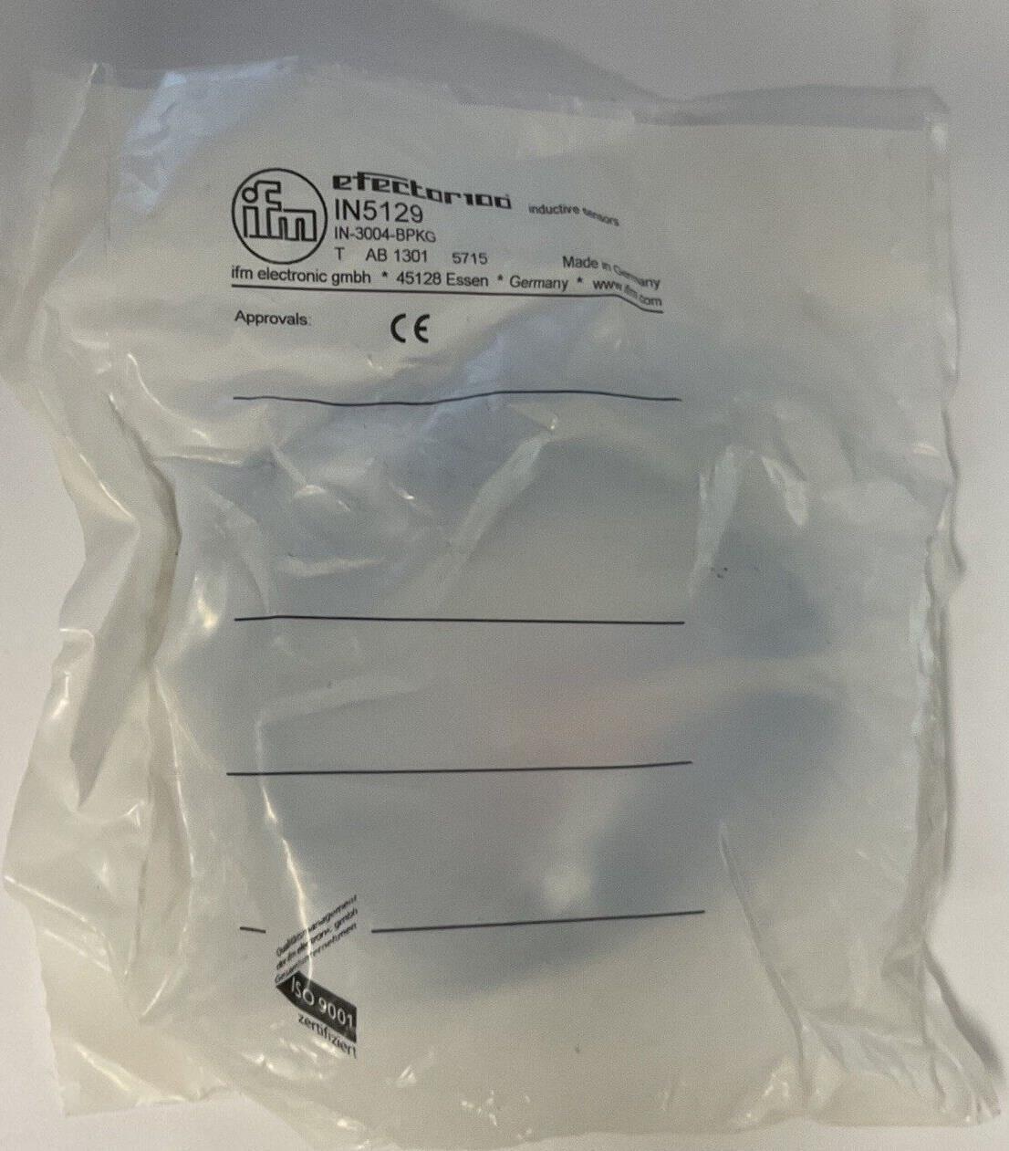 IFM IN5129 IN-3004-BPKG INDUCTIVE PROXIMITY SWITCH 10-36VDC 250MA