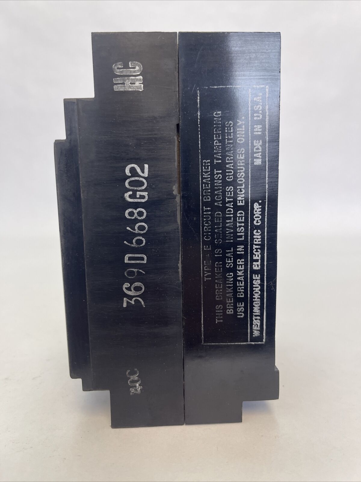 WESTINGHOUSE E3015 AB DE-ION CIRCUIT BREAKER 15AMP 240VAC 125/250VDC 3POLE