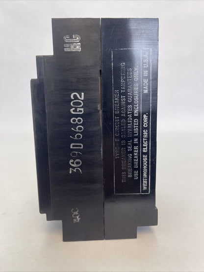 WESTINGHOUSE E3015 AB DE-ION CIRCUIT BREAKER 15AMP 240VAC 125/250VDC 3POLE