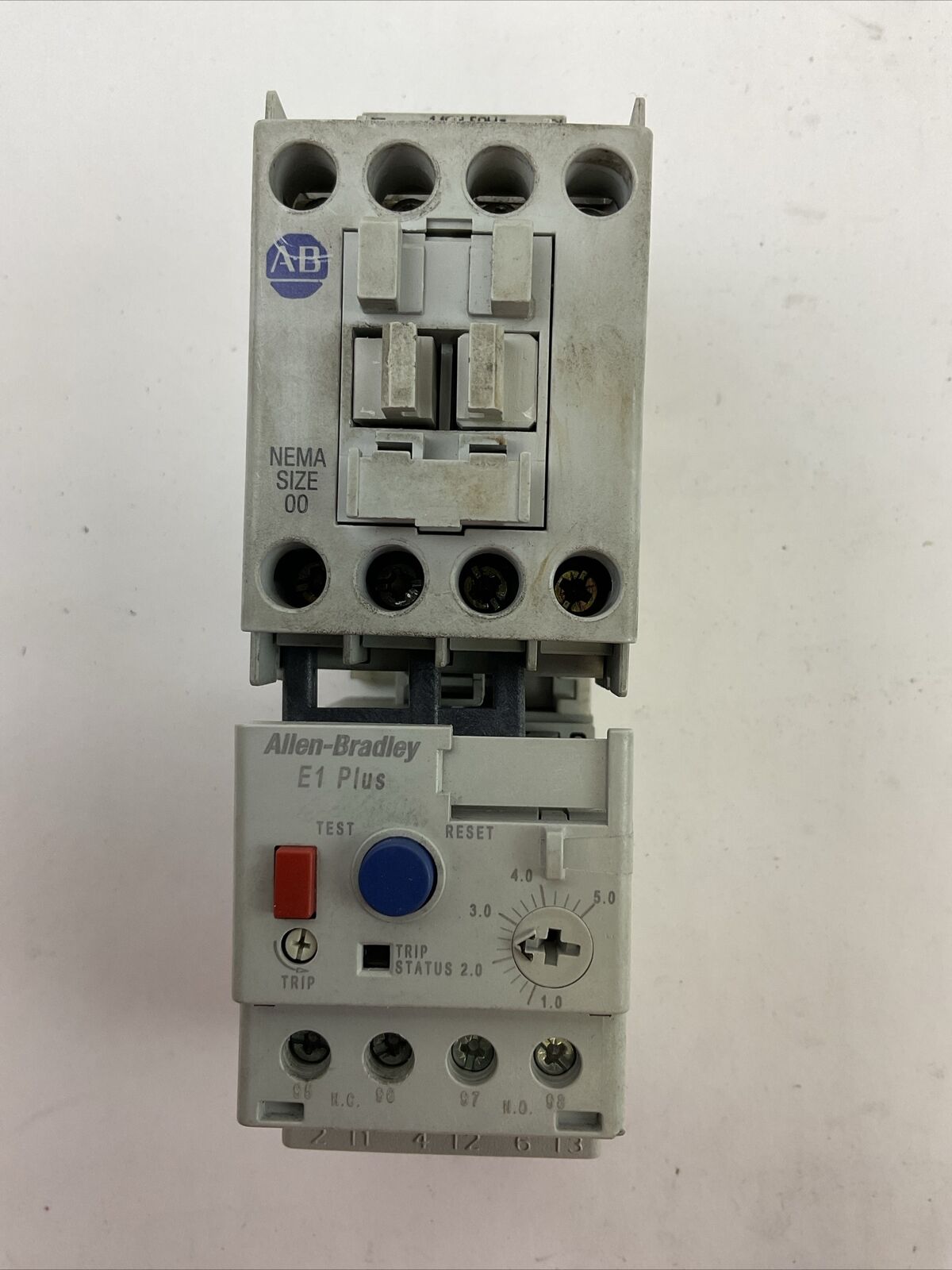 ALLEN BRADLEY STARTER (500-TO*94 SER D COIL 120V + 193-EECB SER C 1.0-5.0A)