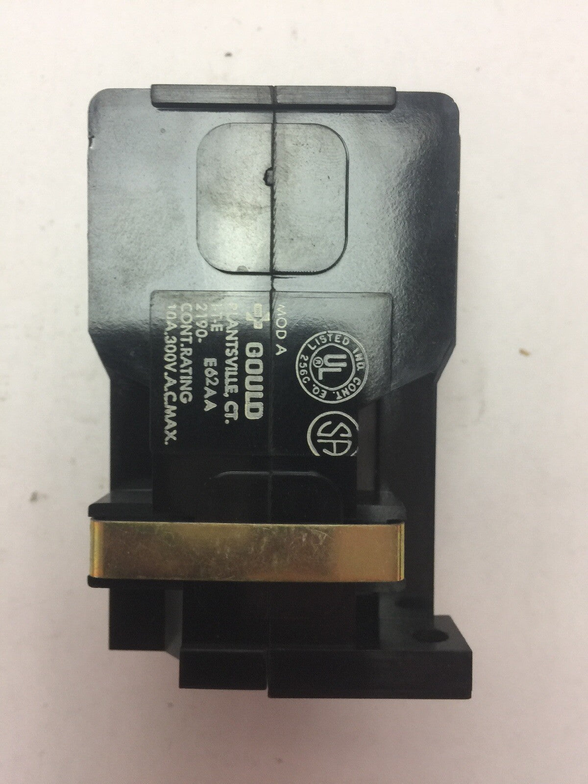 GOULD 2190-E62AA MOD A GENERAL PURPOSE RELAY 300VAC 10A 2090-810 COIL 110-120V