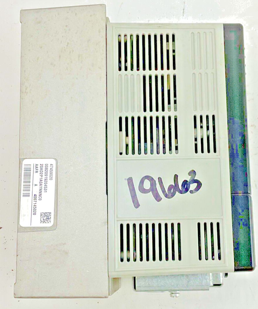 ALLEN BRADLEY 20AD2P1A0AYNNNC0 POWERFLEX AC DRIVE SER.A FRMW:5.001