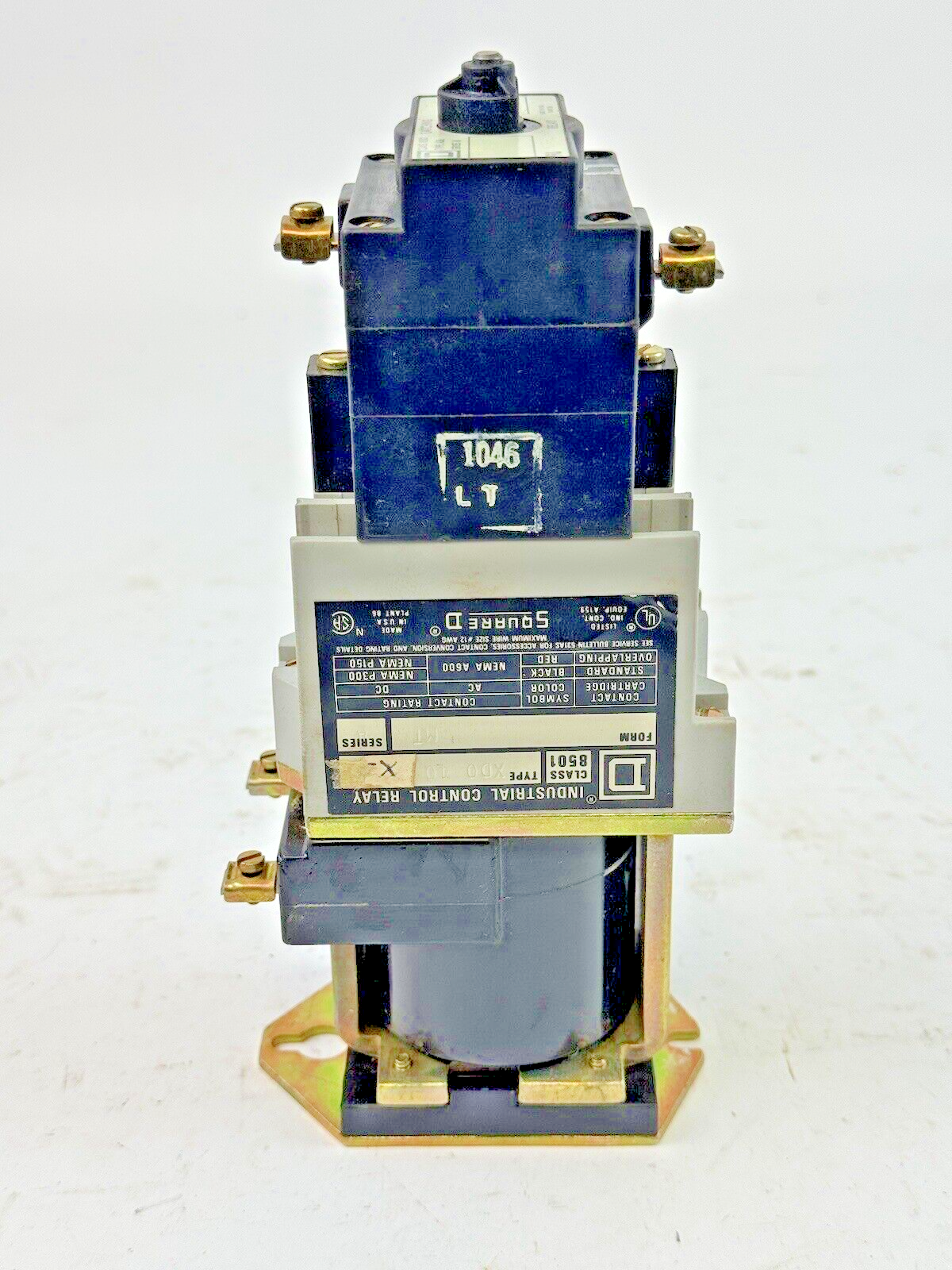 SQUARE D - CL: 8501 TP: XD0 40 FM: MT SER: A - CONTROL RELAY & 8501/XDL/SER. B