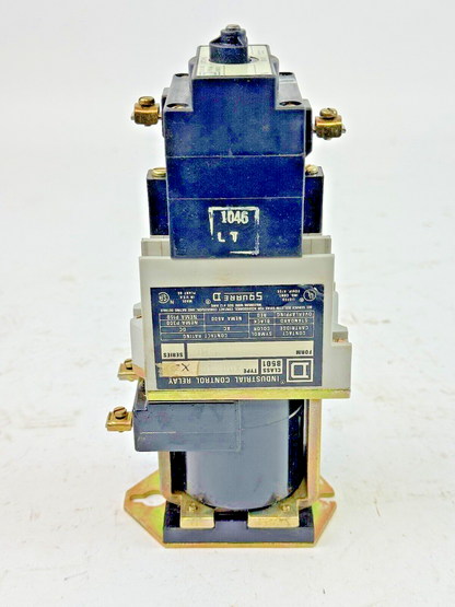 SQUARE D - CL: 8501 TP: XD0 40 FM: MT SER: A - CONTROL RELAY & 8501/XDL/SER. B