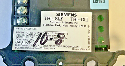 SIEMENS TRI-S 500-896225 INPUT INTERFACE RELAY 575-049482 REV.3