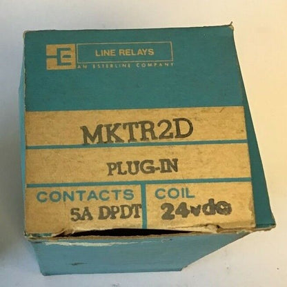 LINE ELECTRIC MKTR-2D PLUG IN RELAY 24VDC 5A DPDT