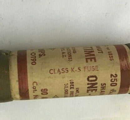 GOULD SHAWMUT OT90 ONE-TIME FUSE CLASS K-5 250VAC ****LOTOF2****