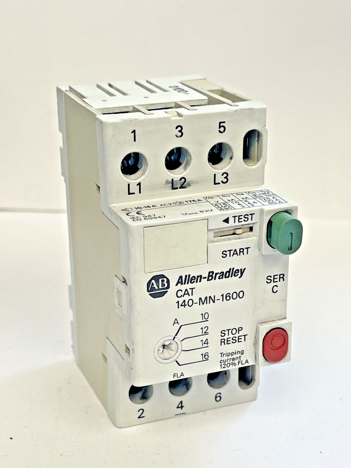 ALLEN BRADLEY - 140-MN-1600 SER. C - MANUAL MOTOR STARTER
