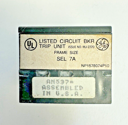 GE - SRPE7A3 - RATING PLUG W/ ADJUSTABLE INSTANTANEOUS TRIP - 3A