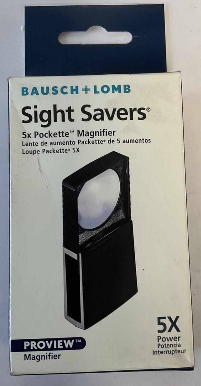 BAUSCH+LOMB SIGHT SAVERS PROVIEW MAGNIFIER 5X ***LOTOF2***