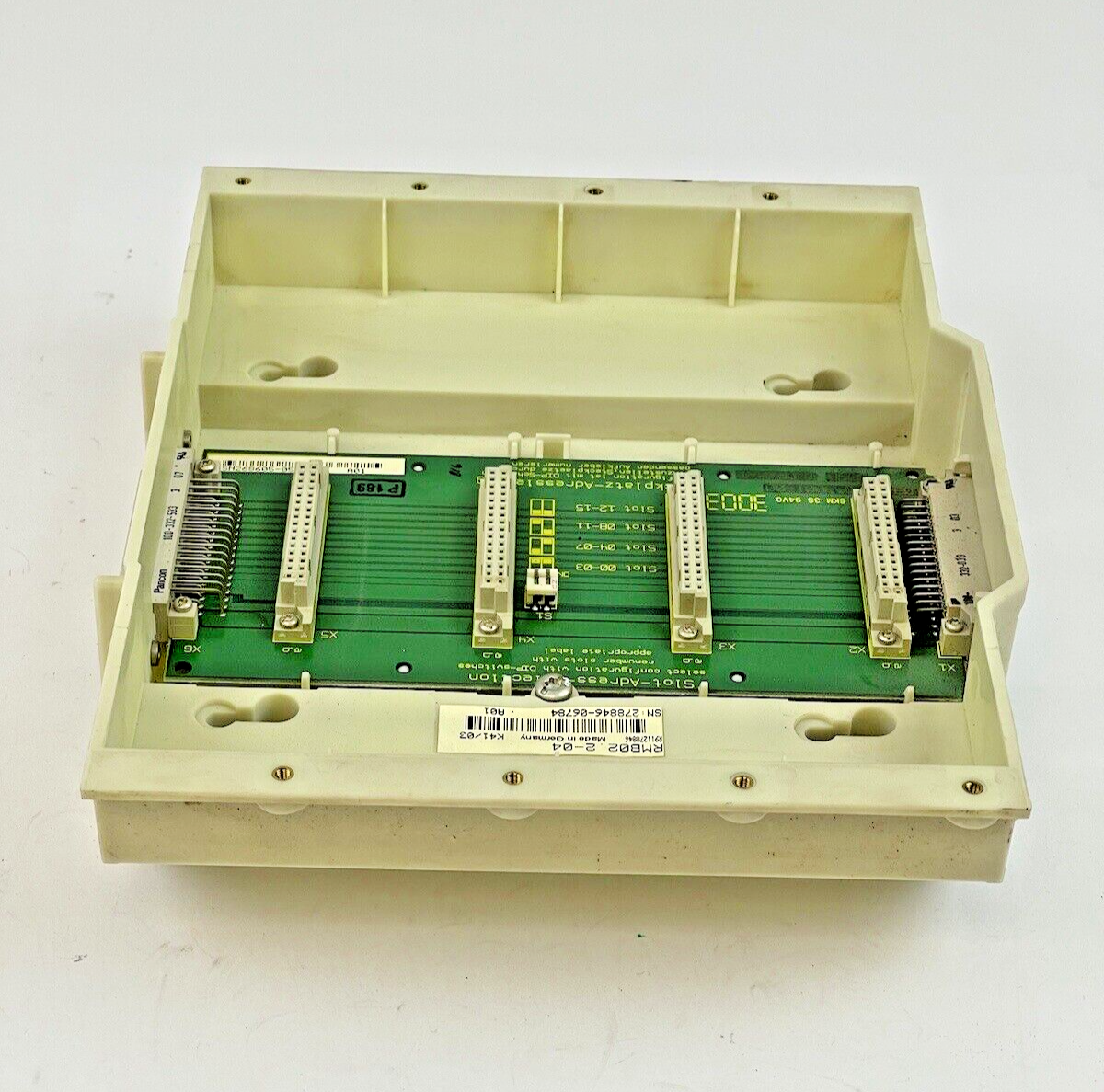 INDRAMAT - REXROTH - RMB02.2-04 - BASE PLATE - 4 SLOT BASE MODULE
