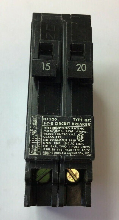 SIEMENS Q1520 CIRCUIT BREAKER 120/240VAC