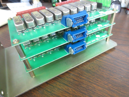 MORI SEIKI D-0204 BU3 PCB CIRCUIT BOARDS (3) / RELAY CONTROL ASSEMBLY