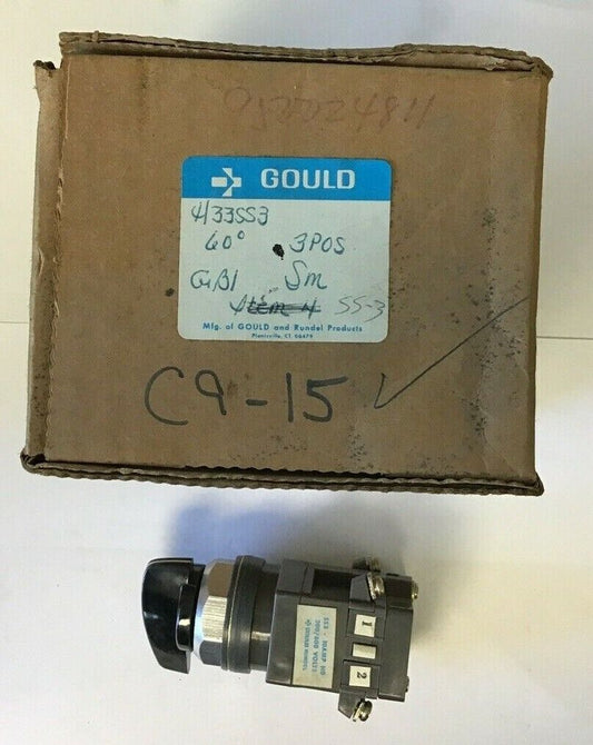 GOULD C9-24 KSS3 CLUTCH CONTROL SWITCH 60DEGREE 3POS