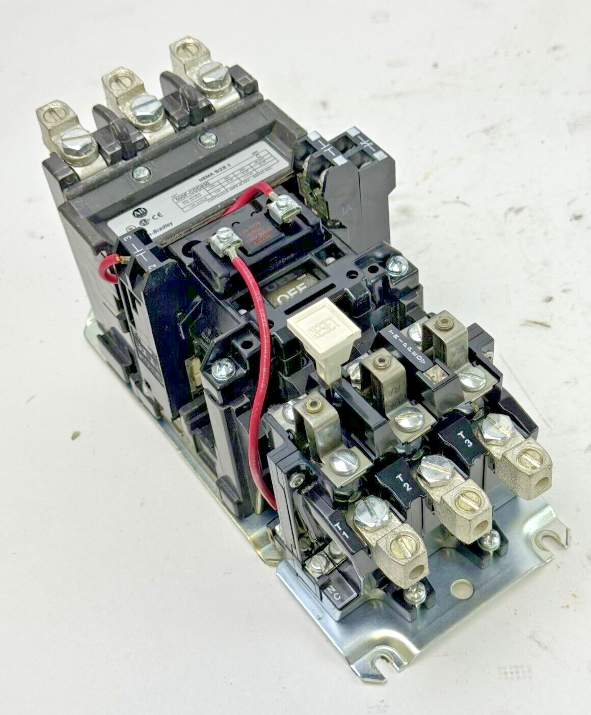 ALLEN-BRADLEY - 500F-COD930 SER. C - 120V COIL W/ 592-EUTC SER. A & 595-AB (X2)