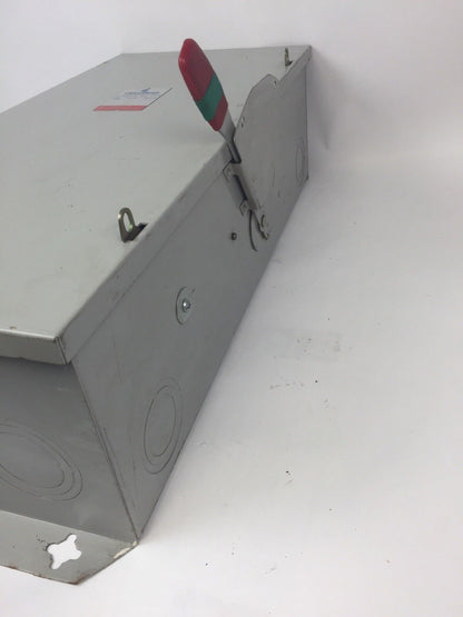 CHALLENGER GD324NFC 200 AMP 240 VAC 3 POLES TYPE 1 NON FUSIBLE GENERAL DUTY