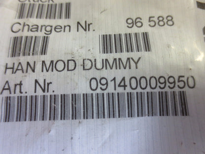 HARTING 09140009950 HAN MOD DUMMY / SPACER MODULE - NEW SURPLUS - BAG of 2