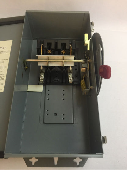 WESTINGHOUSE JHUN261 NON FUSIBLE SAFETY SWITCH 600V 30A 15HP TYPE 12 DUST-TIGHT
