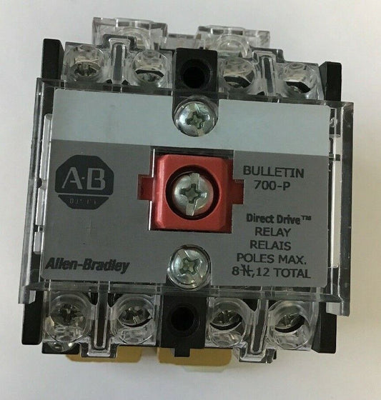ALLEN BRADLEY 700-P400A1 SER.E DIRECT DRIVE RELAY 20A 600VAC