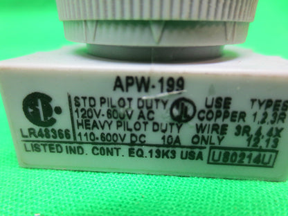 IDEC APW-199 PILOT LIGHT - RED - 24V LED