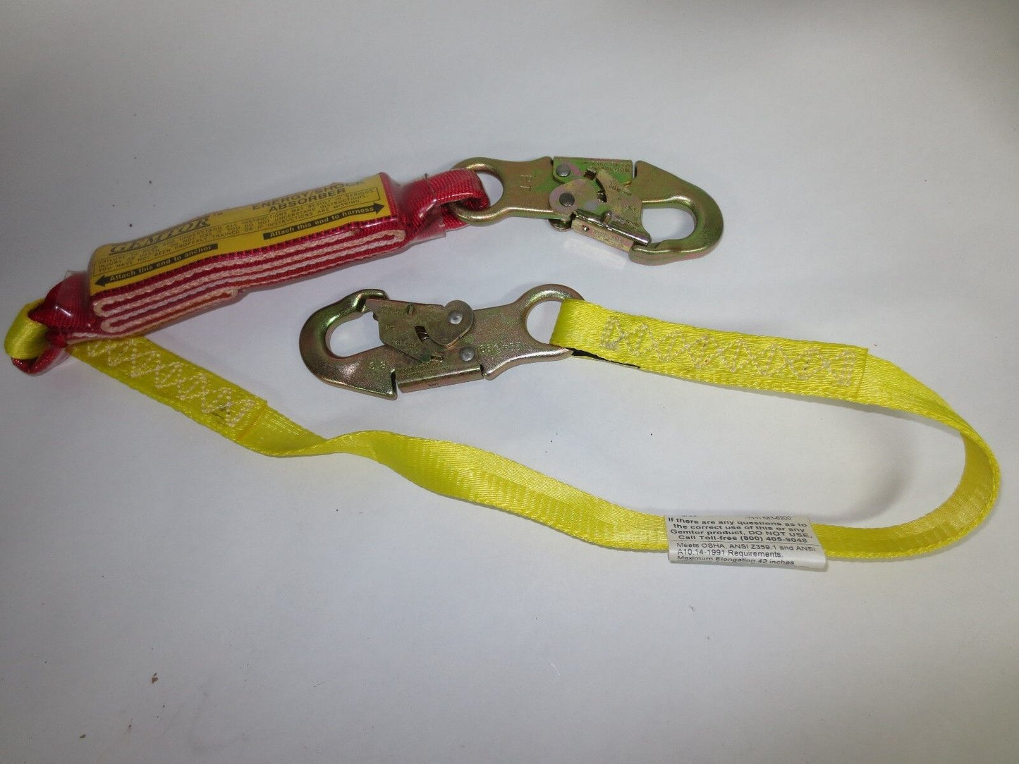 GEMTOR SP1101L4 SOFT PACK ENERGY-ABSORBING LANYARD, 4-FT - NEW SURPLUS