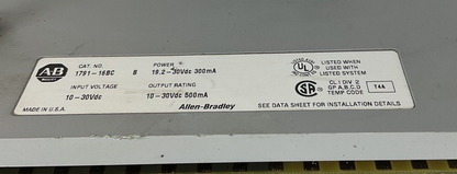 ALLEN BRADLEY 1791-16BC I/O MODULE 19.2-30VDC 300MA