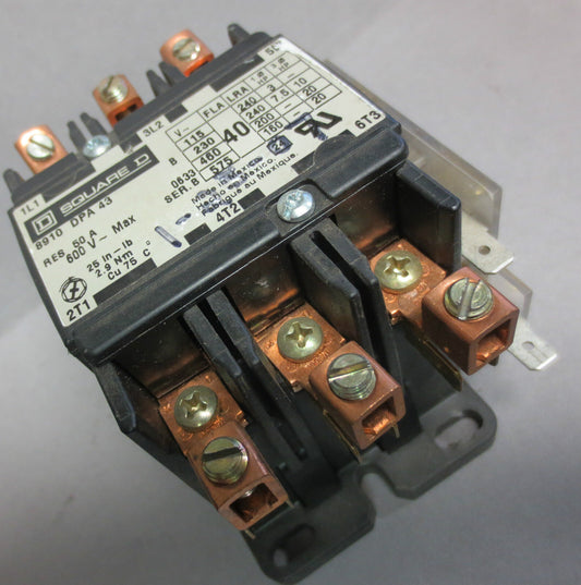 SQUARE D 8910 DPA 43 CONTACTOR / CONTROLLER 8910DPA43 Ser. B + 9999 D11