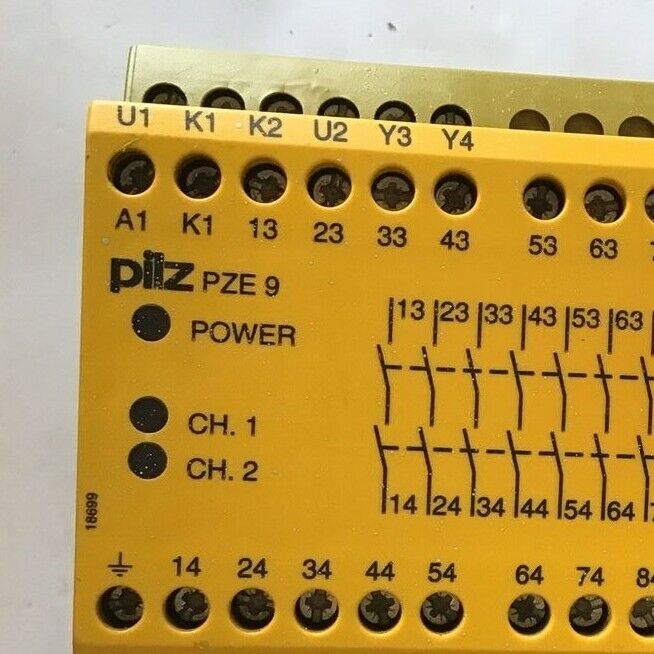 PILZ PZE9 110VAC/8S1O SAFTEY RELAY 110VAC 10,5VA 50-60HZ