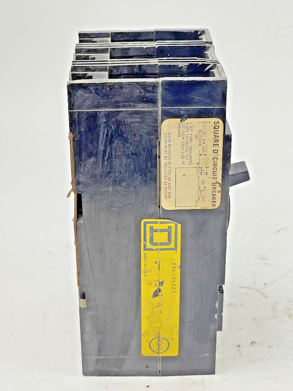 SQUARE D - KAL-36225 - CIRCUIT BREAKER - 225 AMP, 3 POLE, 600 VAC