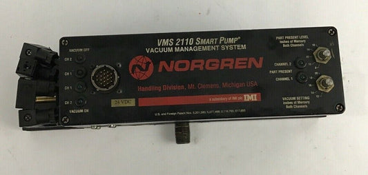 NORGREN VMS 2110 SMART PUMP VACUUM MANAGEMENT SYSTEM 24VDC VMS-2110-24